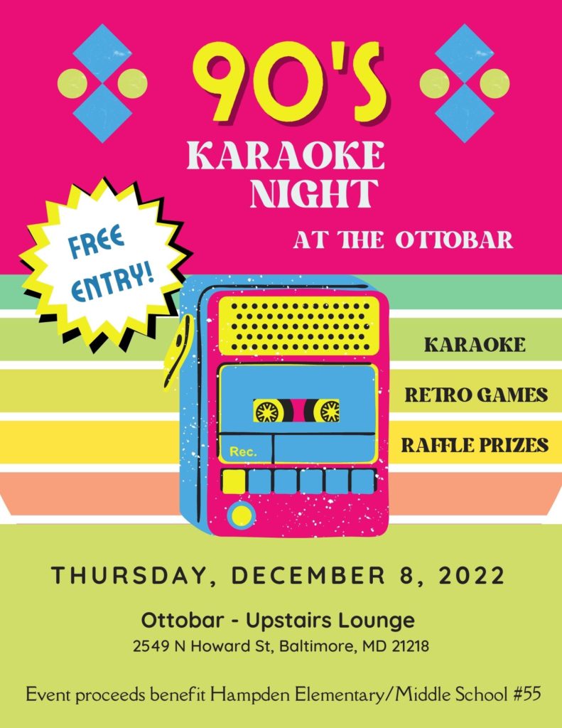 90s Night at the Ottobar Flyer