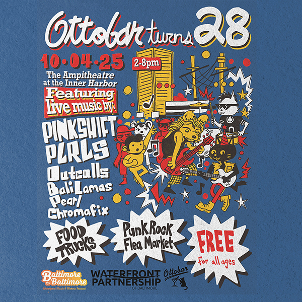 Ottobar’s 28th Birthday Bash at the Inner Harbor’s Ampitheatre!