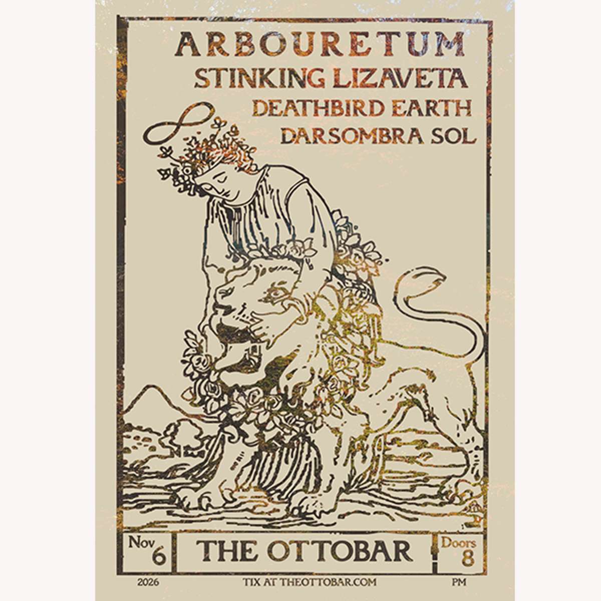 Arbouretum, Stinking Lizaveta, Deathbird Earth, Darsombra Sol