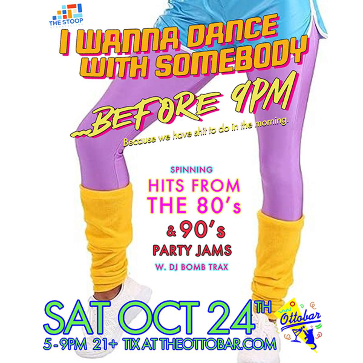 I WANNA DANCE WITH SOMEBODY….before 9pm…An early bird dance party! 