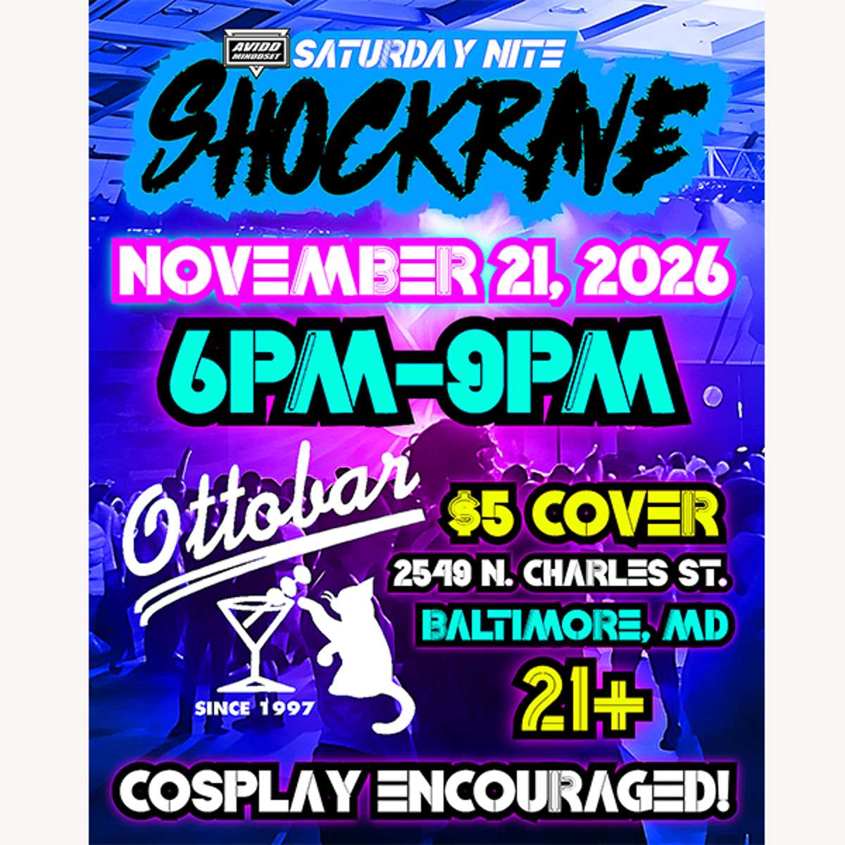 Saturday Nite Shockrave: The Happy Hour Spooky Bash 