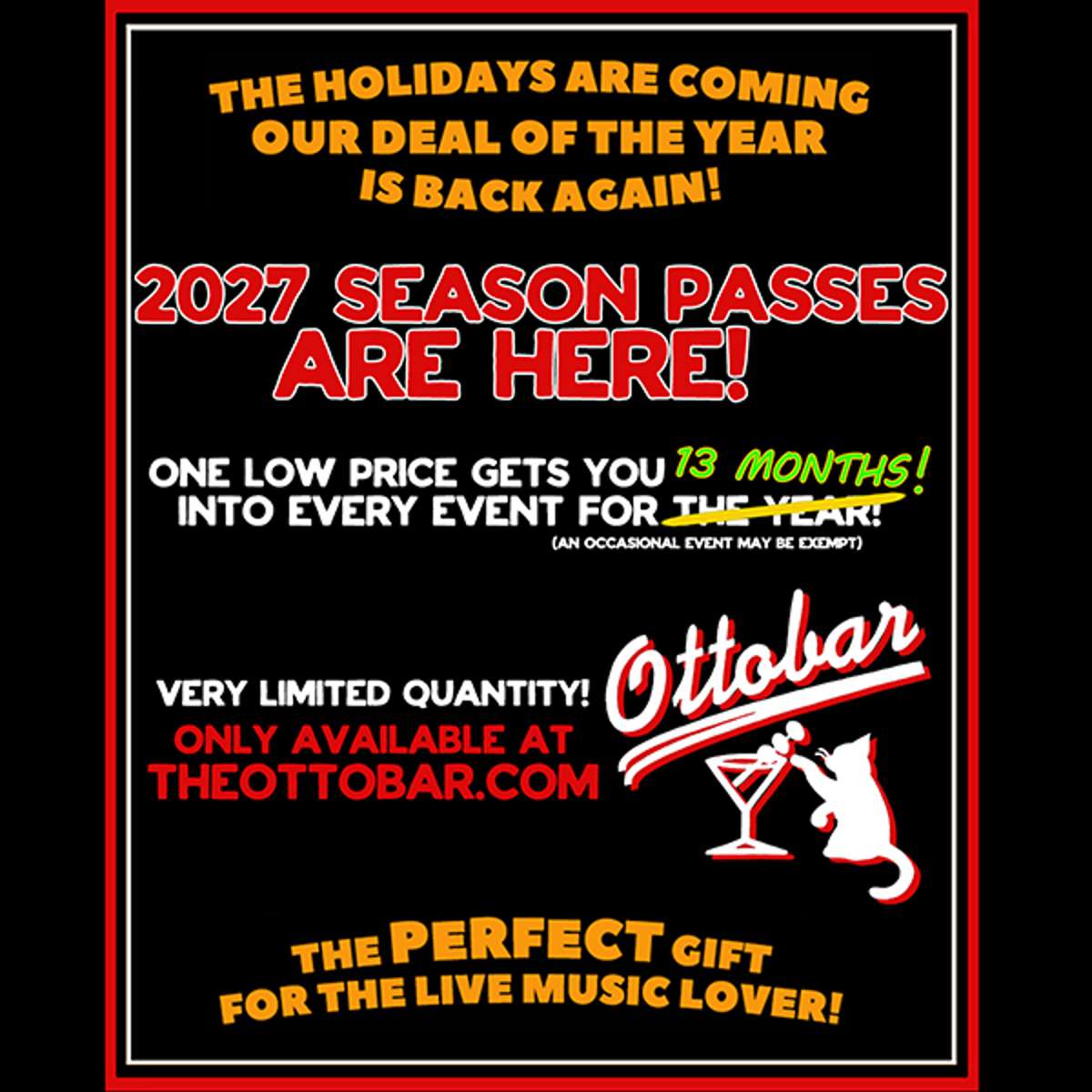 2027 OTTOBAR SEASON PASS