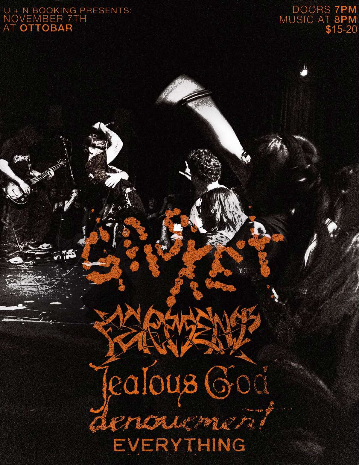 Gasket, Ferment, Jealous God, Denouement, Everything