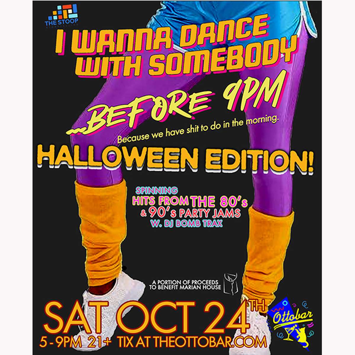 I WANNA DANCE WITH SOMEBODY….before 9pm…An early bird dance party! 