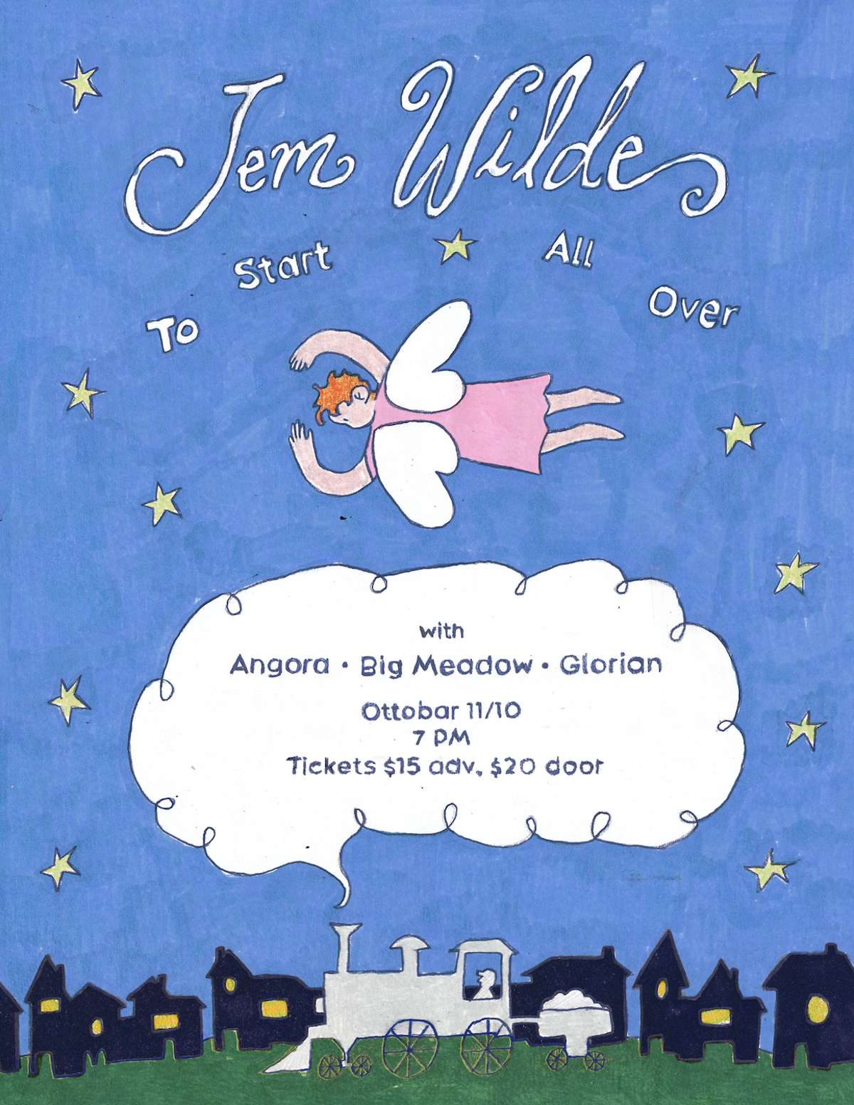 Jem Wilde with Angora, Big Meadow and Glorian