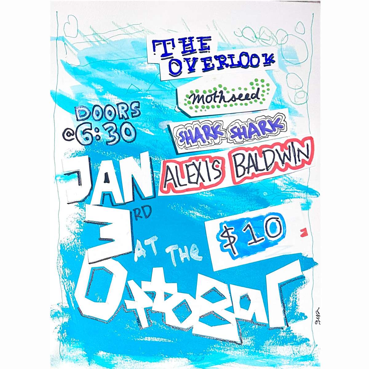 The Overlook, Mothseed, Shark Shark, Alexis Baldwin